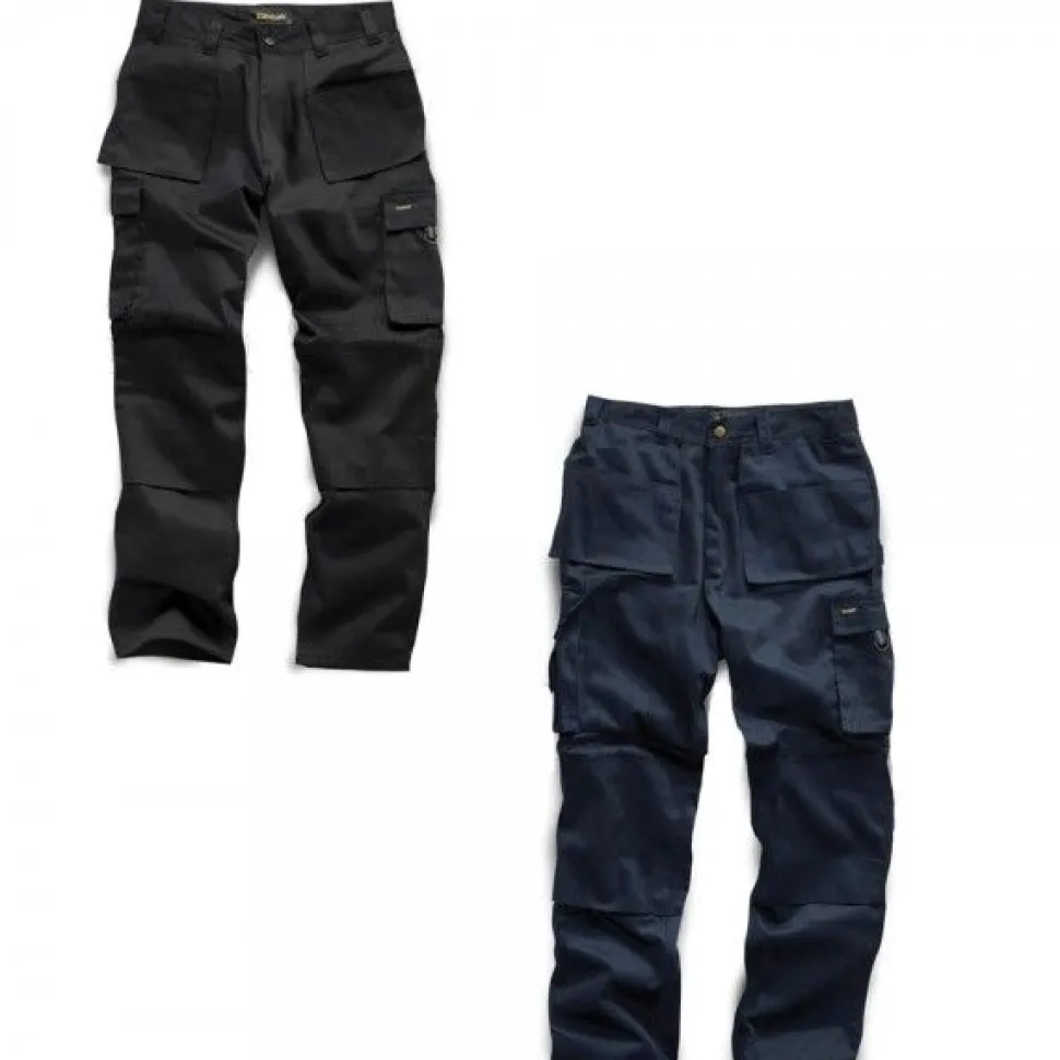 Mens Heavy Duty Work Trousers - Black & Navy