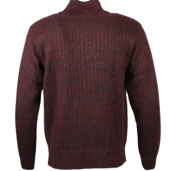 Men's Ice Half Zip Jumper Burgundy