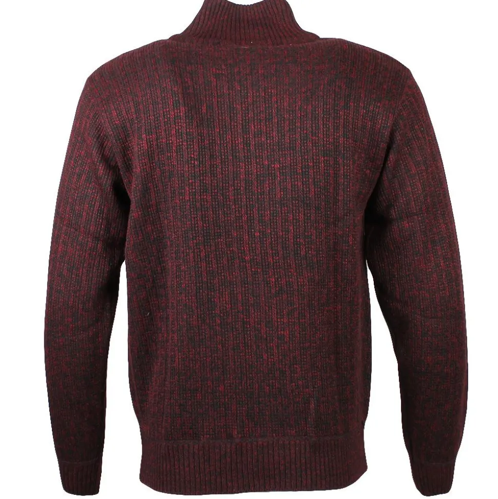 Men's Ice Half Zip Jumper Burgundy