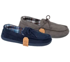 Men's Marcus Moccasin Faux Suede Slippers