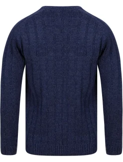 Men's Navy Twist Jumper