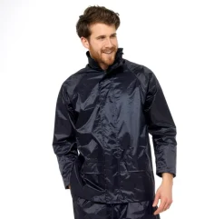 Men's Navy Waterproof Rain Jacket