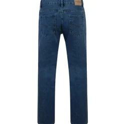 Mens Outsize Jeans Forge Straight Leg Stonewash