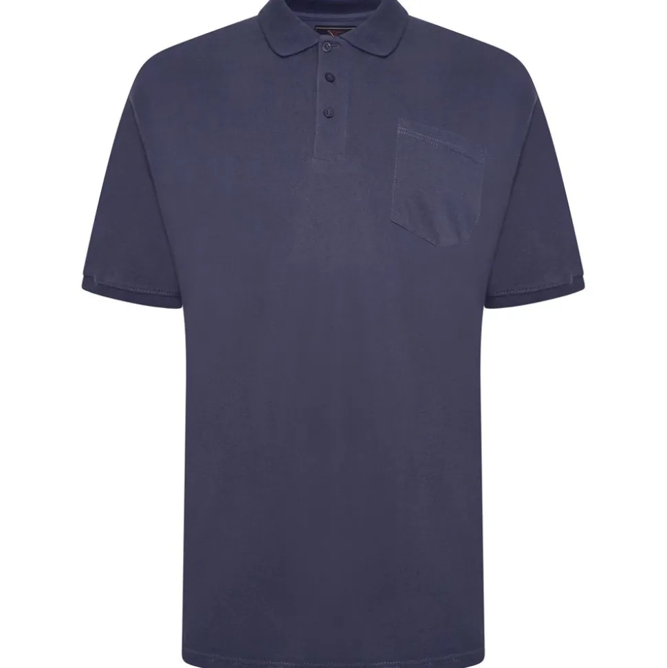 Mens Outsize Polo Shirt Indigo By Forge