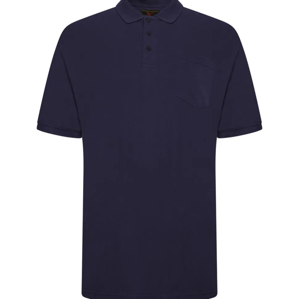 Mens Outsize Polo Shirt Navy By Forge