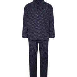 Mens Outsize Pyjamas Navy Print By Forge