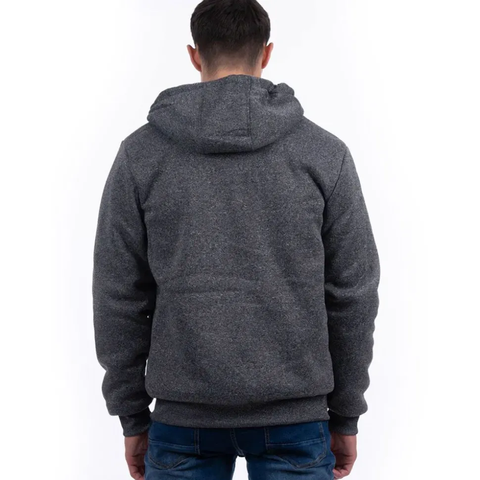 Men's Padded Hoody Charcoal