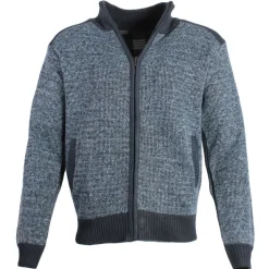 Men's Panel Full Zip Jumper Navy