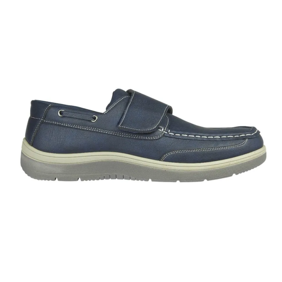 Men's Plymouth Navy Comfort Shoes by Charles Southwell