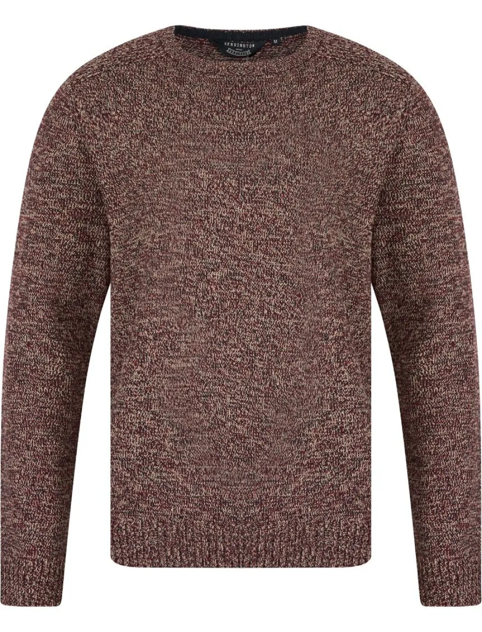 Men's Round Neck Twill Sweater Claret
