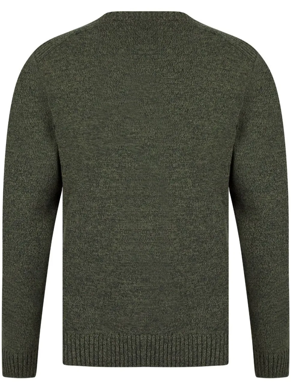 Men's Round Neck Twill Sweater Khaki