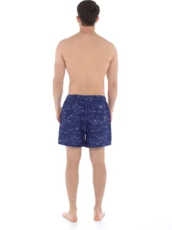 Mens Shark Swim Shorts Blue