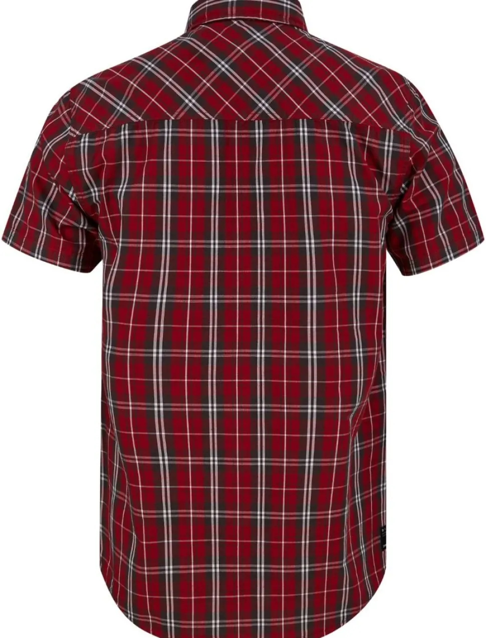 Men's Short Sleeve Check Shirt Scooter Red