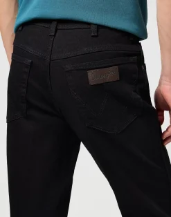 Men's Texas Stretch Wrangler Jeans Black Overdye
