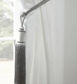 Midnight Curtain Rope Tie Back Silver