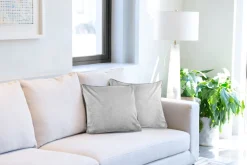 Midnight Velvet Silver Cushion Cover