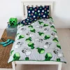 Minecraft Build Coverless Blanket/Duvet Set Single