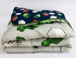 Minecraft Build Coverless Blanket/Duvet Set Single