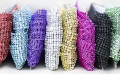 35mm Diamante Look Trim 8 Rows