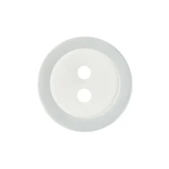 22mm White Button