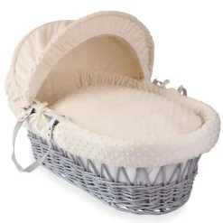 Moses Basket Dressing Set Cream by Cuddles Collection