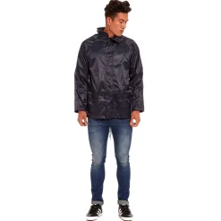 Navy Waterproof Rain Jacket