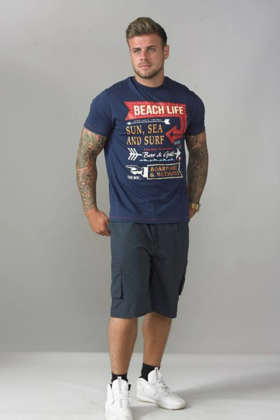 Nick Outsize Men's Elasticated Shorts - 3 Colours