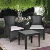 Nilkamal Breeze 3 Piece Patio Set Charcoal