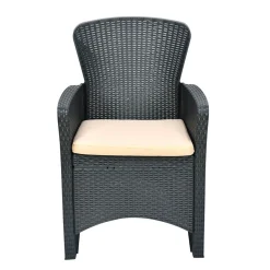Nilkamal Breeze 3 Piece Patio Set Charcoal
