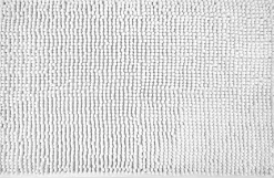 Noodle White Soft Touch Non-Slip Bath Mat
