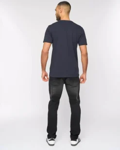 Nuford 100% Cotton T-Shirt Navy by Bewley & Ritch