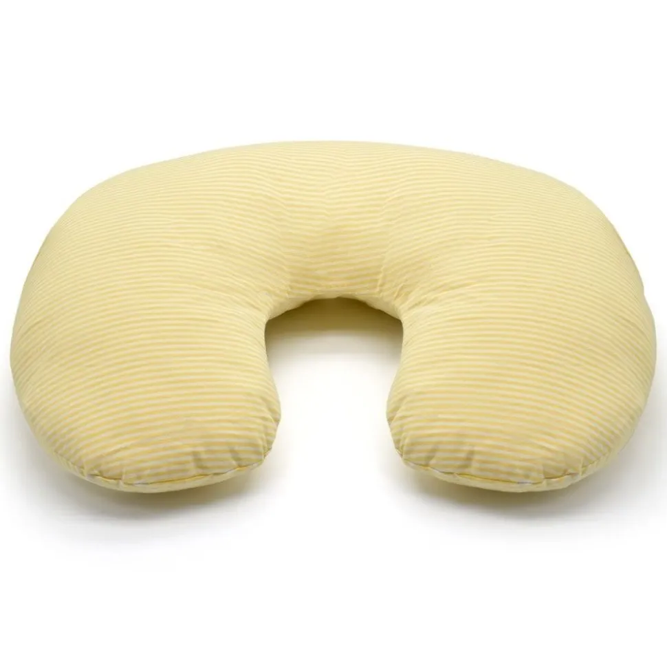 Nursing Pillow 100% Cotton Stripe Yellow