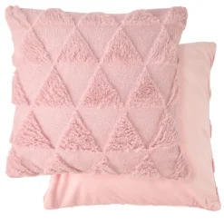 Nyla Soft Plush Triangle Blush Cushion Cover