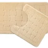 Orkney Latex Back Cream 2pc Bath Mat Set