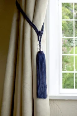 Orla Curtain Rope Tie Back Navy