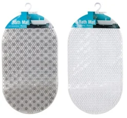 Oval PVC Bath Mat with Suction