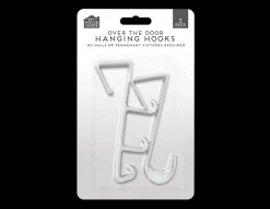 Over The Door Plastic Hooks - Pack of 2