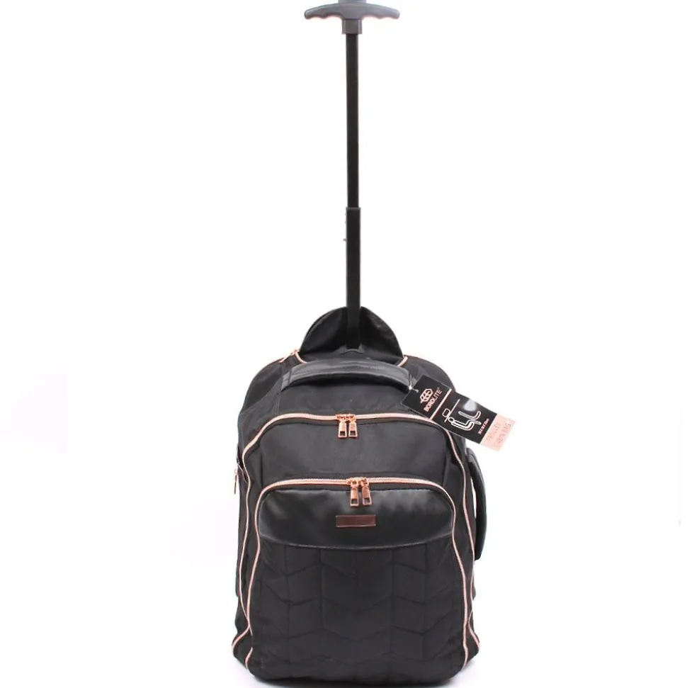 Overhead Trolley Cabin Bag Black by Bordlite 50x38x25cm