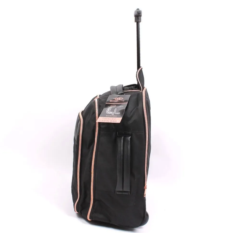 Overhead Trolley Cabin Bag Black by Bordlite 50x38x25cm