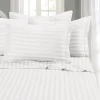 Oxford Stripe Pillowcase Pairs White