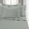 Oxford Stripe Pillowcase Pairs Silver