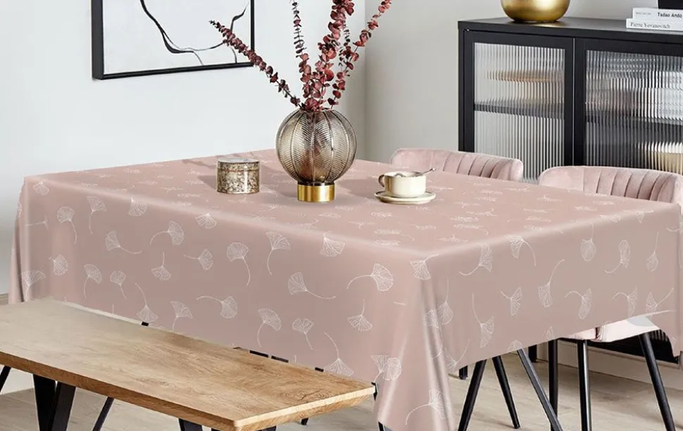 Palm Leaf Oil Cloth Tablecloth EG40 - Price by the Metre