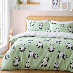 Panda Paws Duvet Set Green by Catherine Lansfield