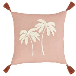 Paradiso Palm Filled Cushion Clay - 45 x 45cm