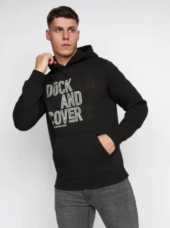 Pecklar Men's Hoodie Black by Duck & Cover