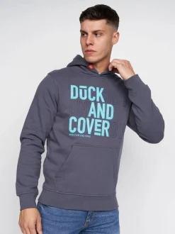 Pecklar Men's Hoodie Navy by Duck & Cover