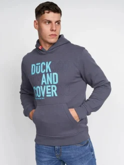 Pecklar Men's Hoodie Navy by Duck & Cover