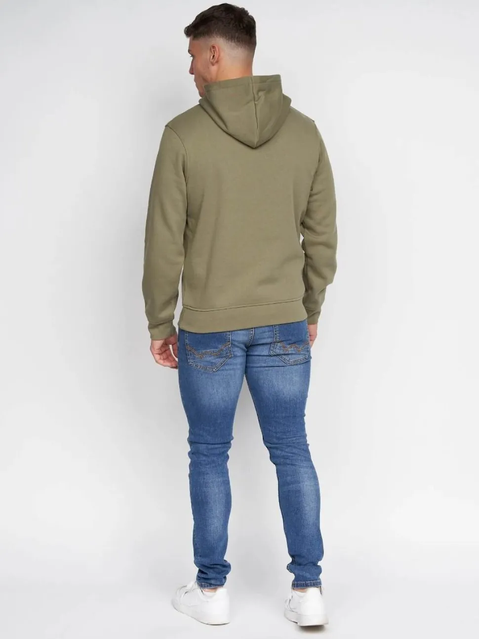 Pecklar Men's Hoodie Olive by Duck & Cover