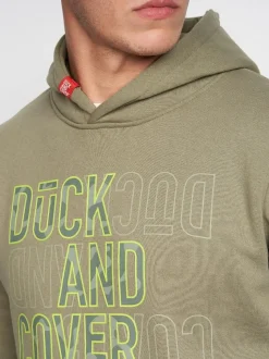 Pecklar Men's Hoodie Olive by Duck & Cover