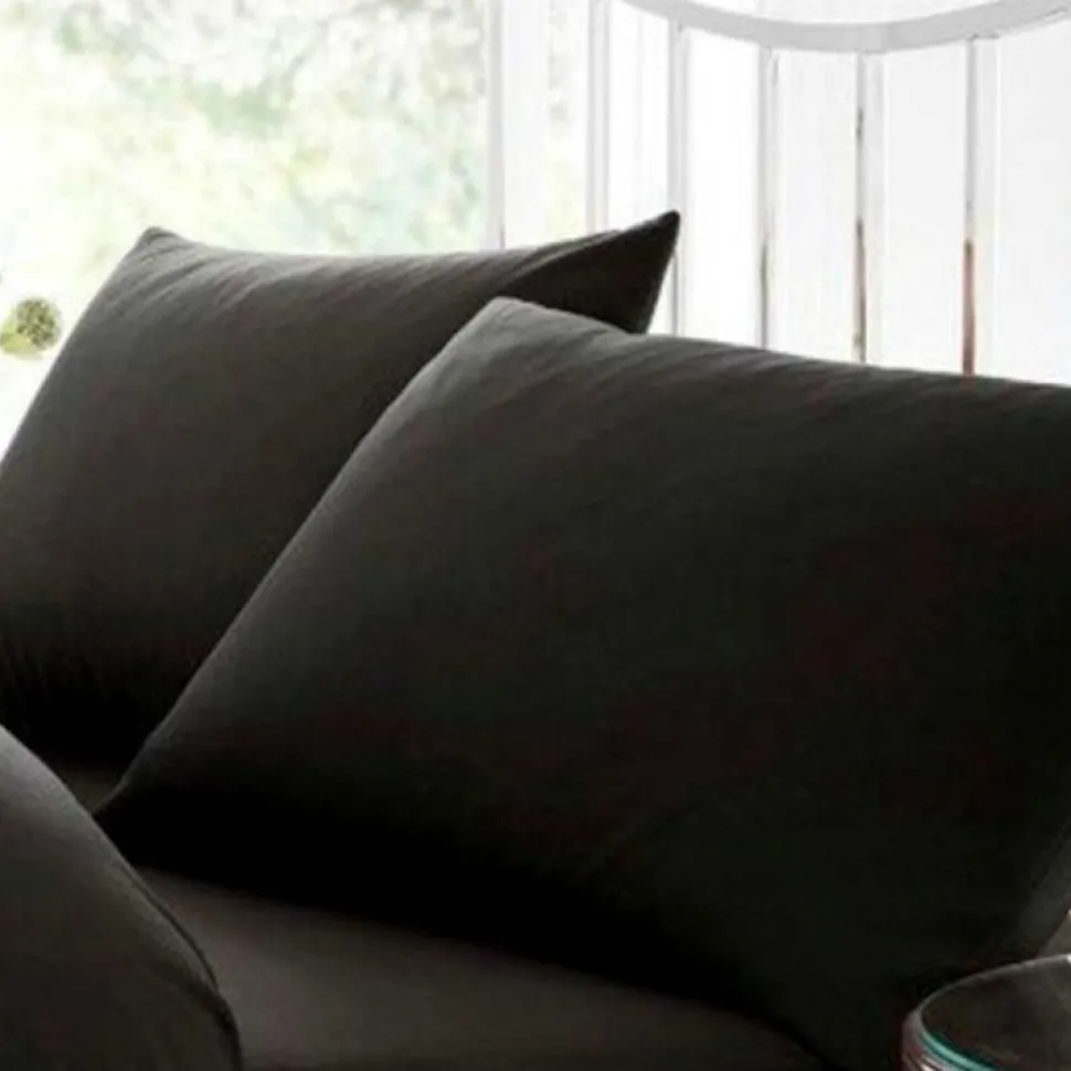 Percale Pillowcase Pair Black by Gaveno Cavailia